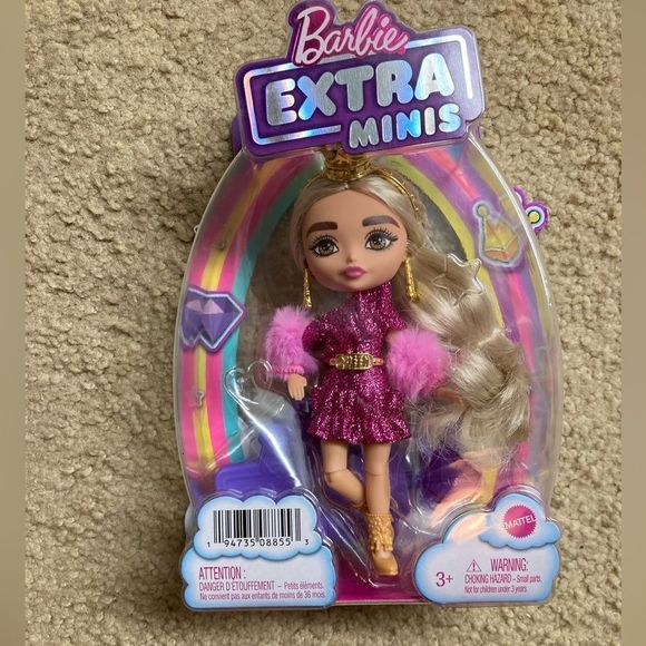 Barbie Extra Minis Doll #8 & Accessories, With Doll Stand New! - Picture 6 of 6